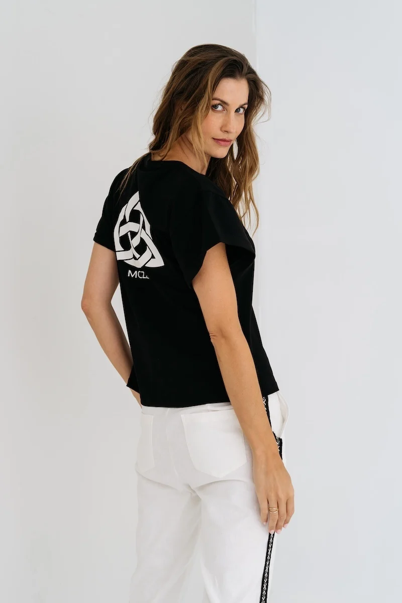 Maicazz Nanora-t-shirt black/offwhite su25.75.027