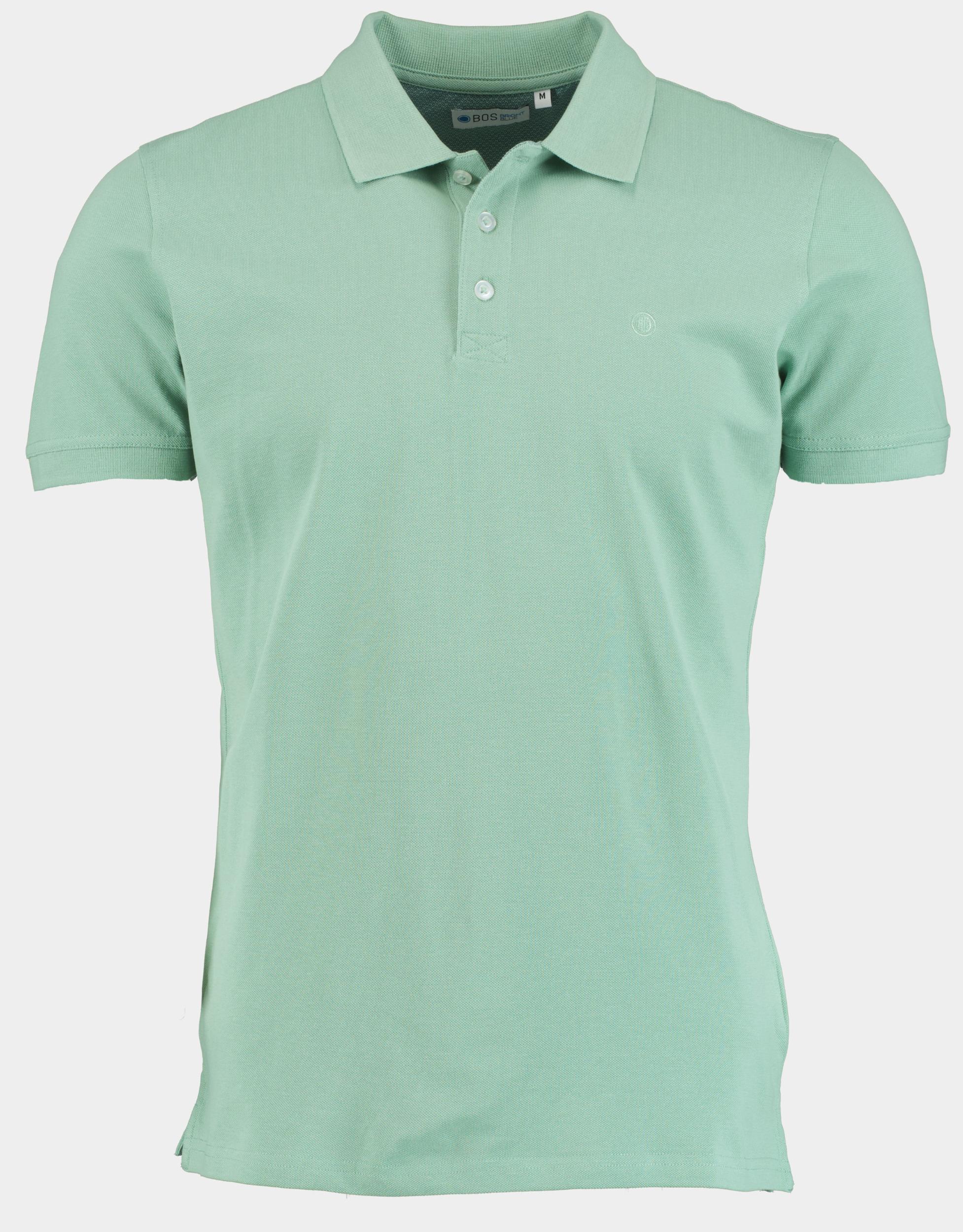 Bos Bright Blue Polo korte mouw piqué licht new lobra/5010