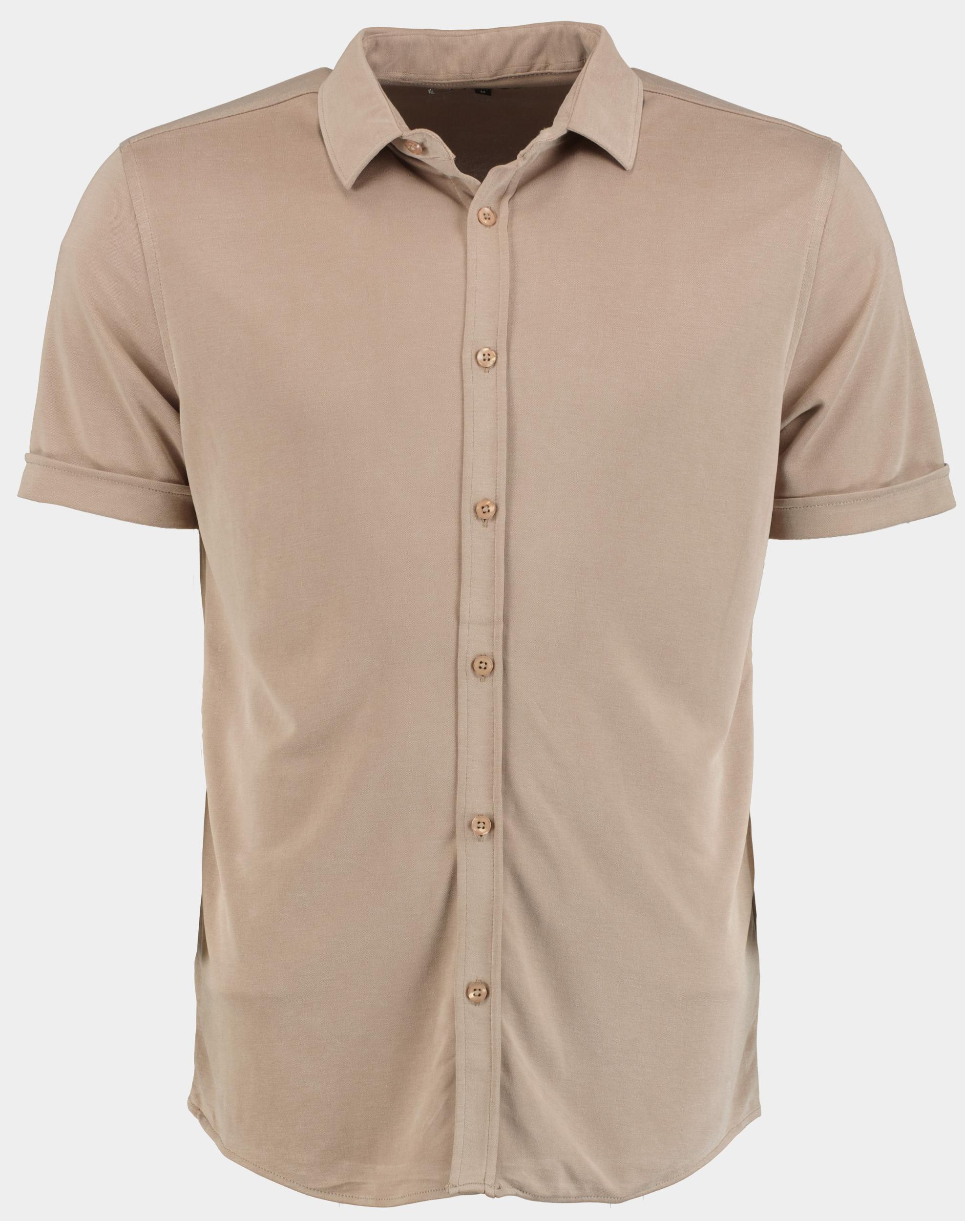 Bos Bright Blue Casual hemd korte mouw easy care kwaliteit 3507/