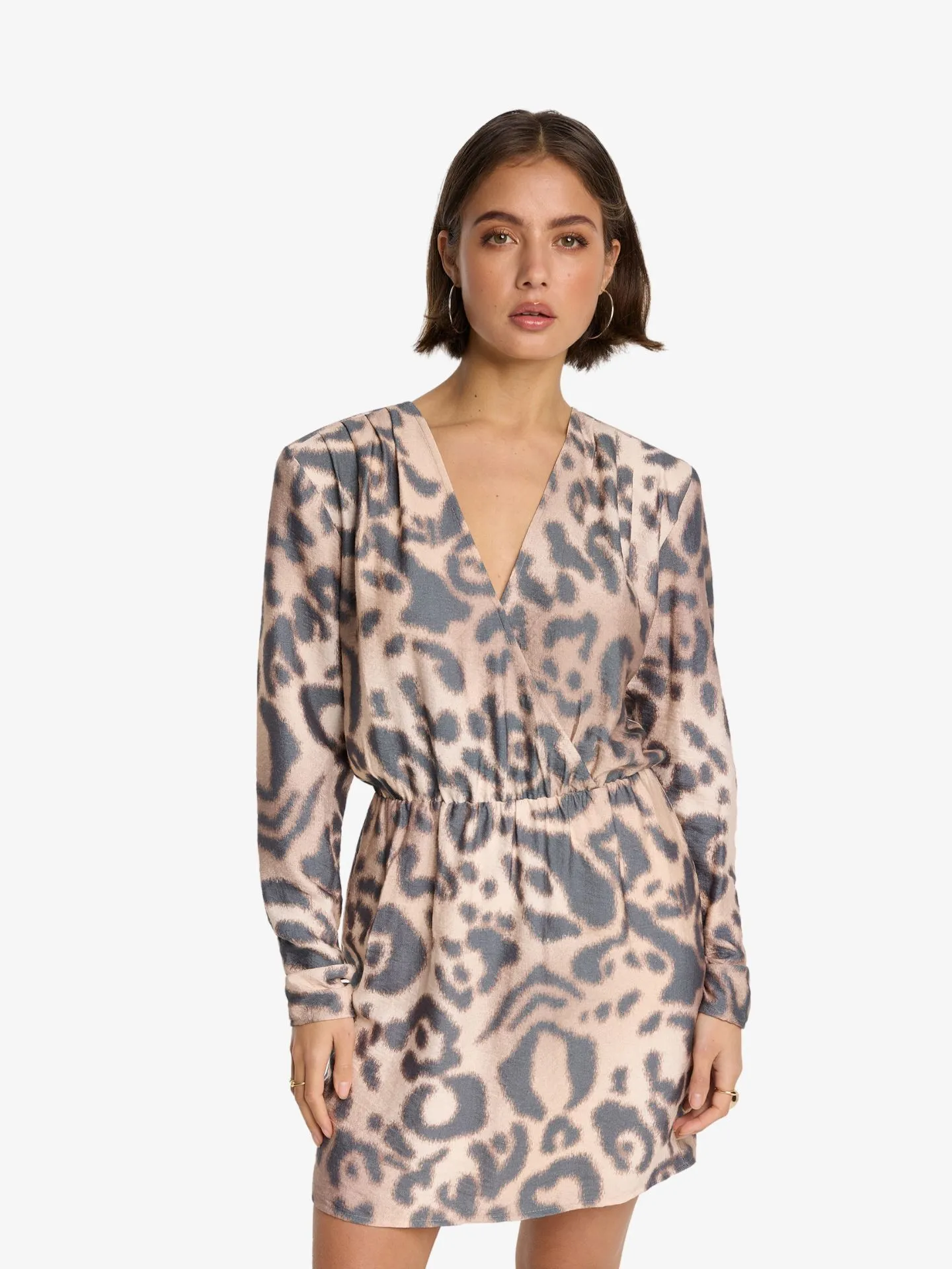 Alix The Label Dames jurk jaguar fake wrap