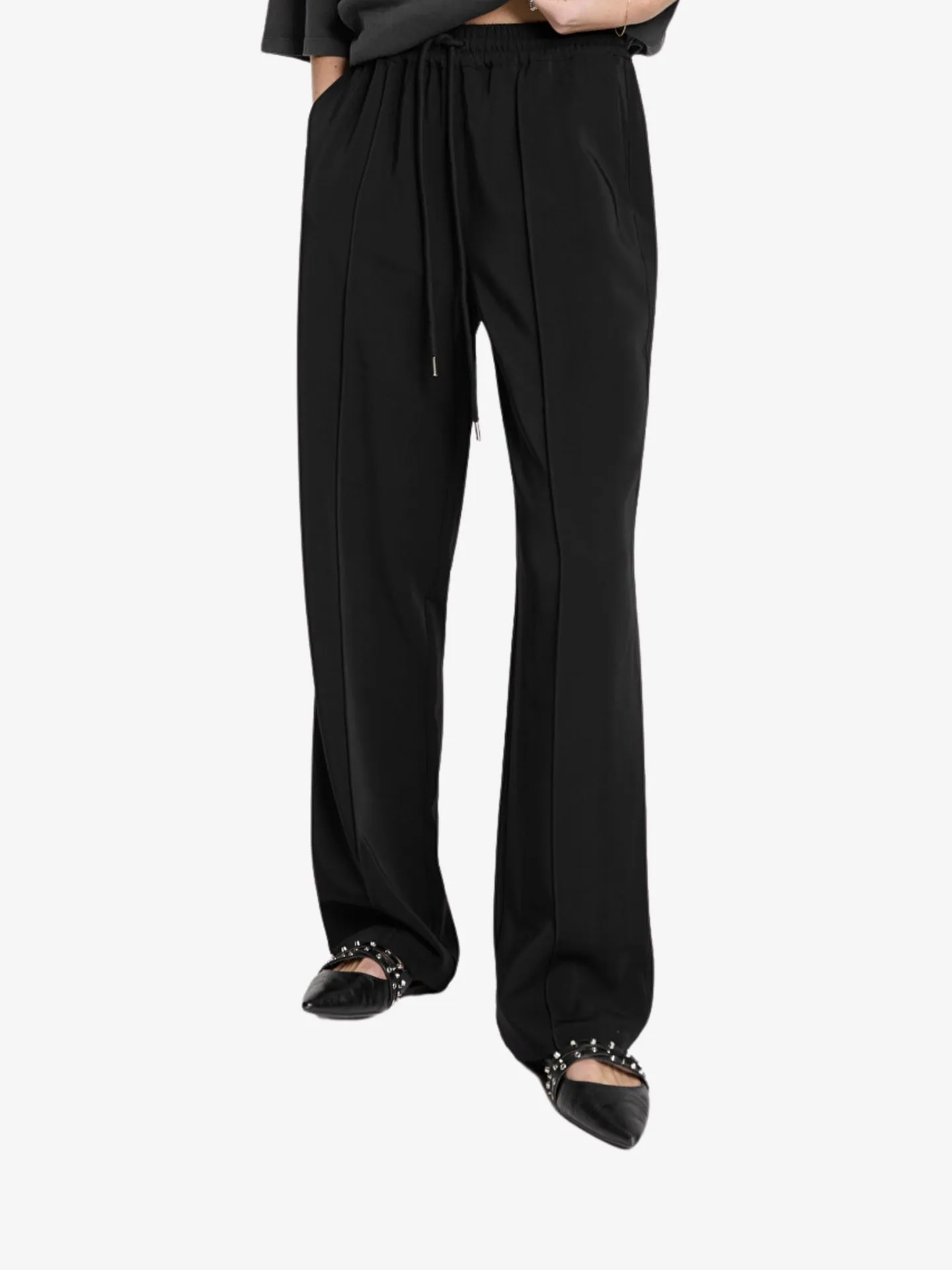 Alix The Label Dames broek clean sporty zwart