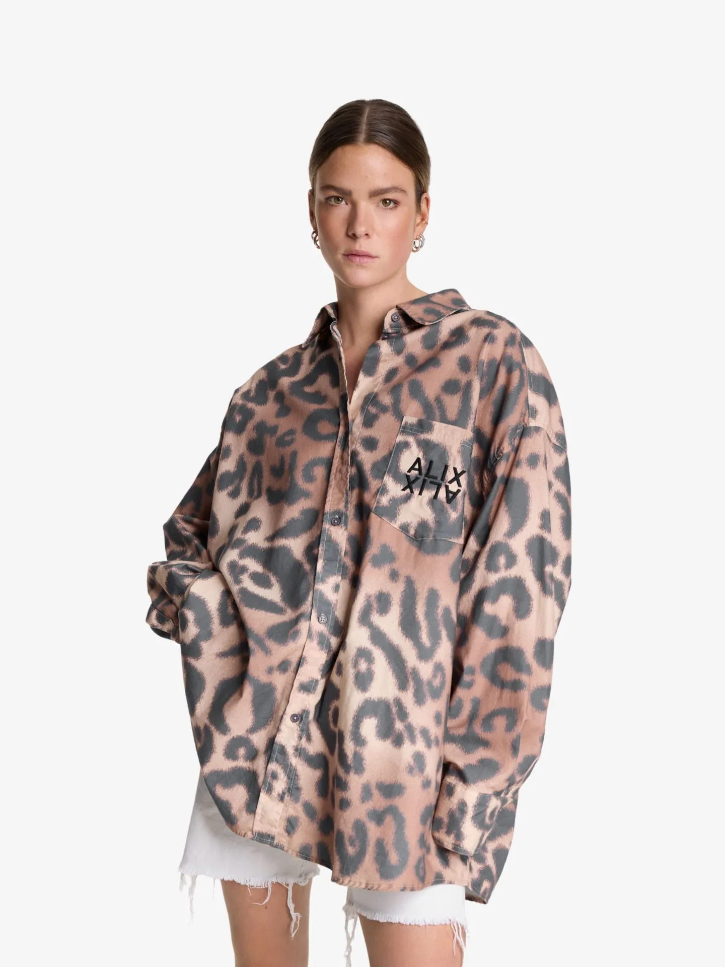 Alix The Label Dames blouse oversized jaguar