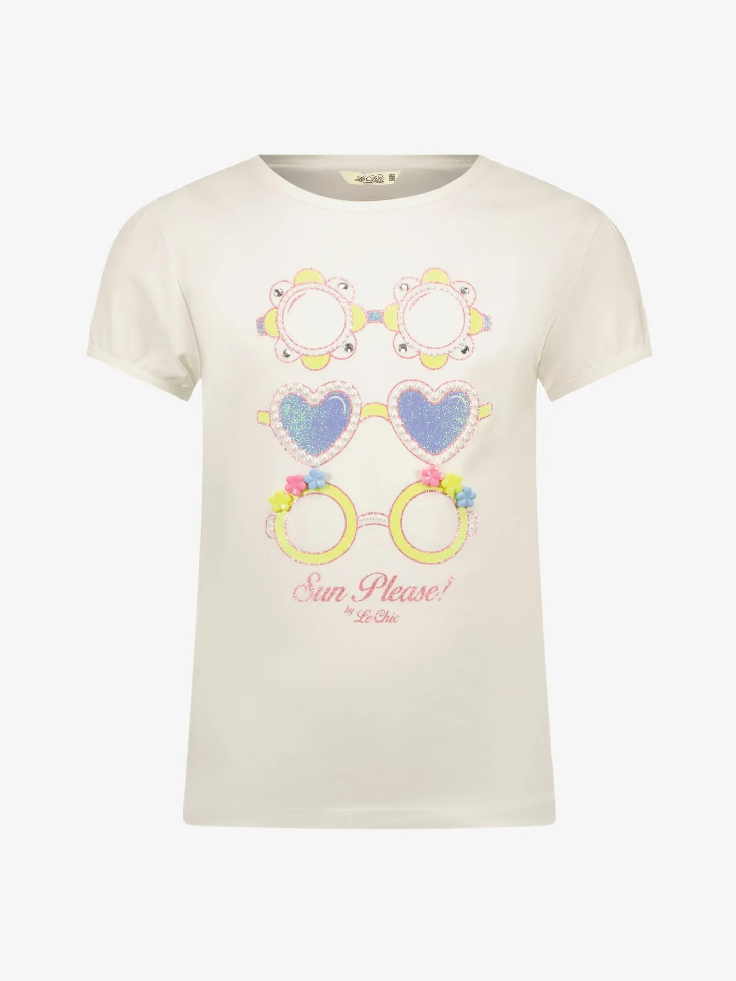 Le Chic Meisjes t-shirt nommy sunglasses