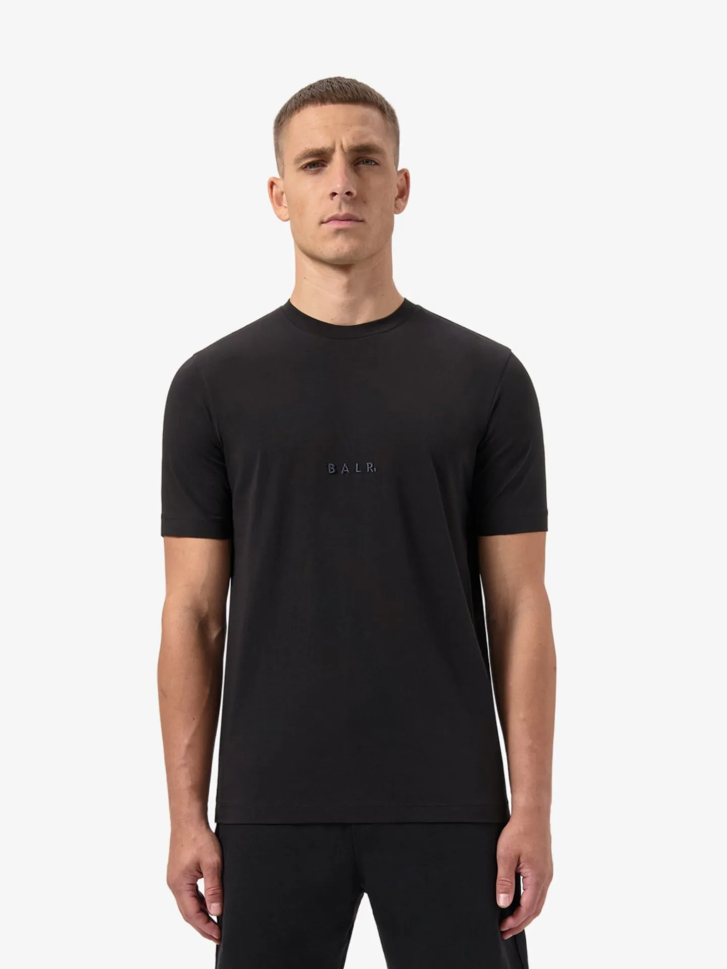 BALR. Heren t-shirt logo slim zwart