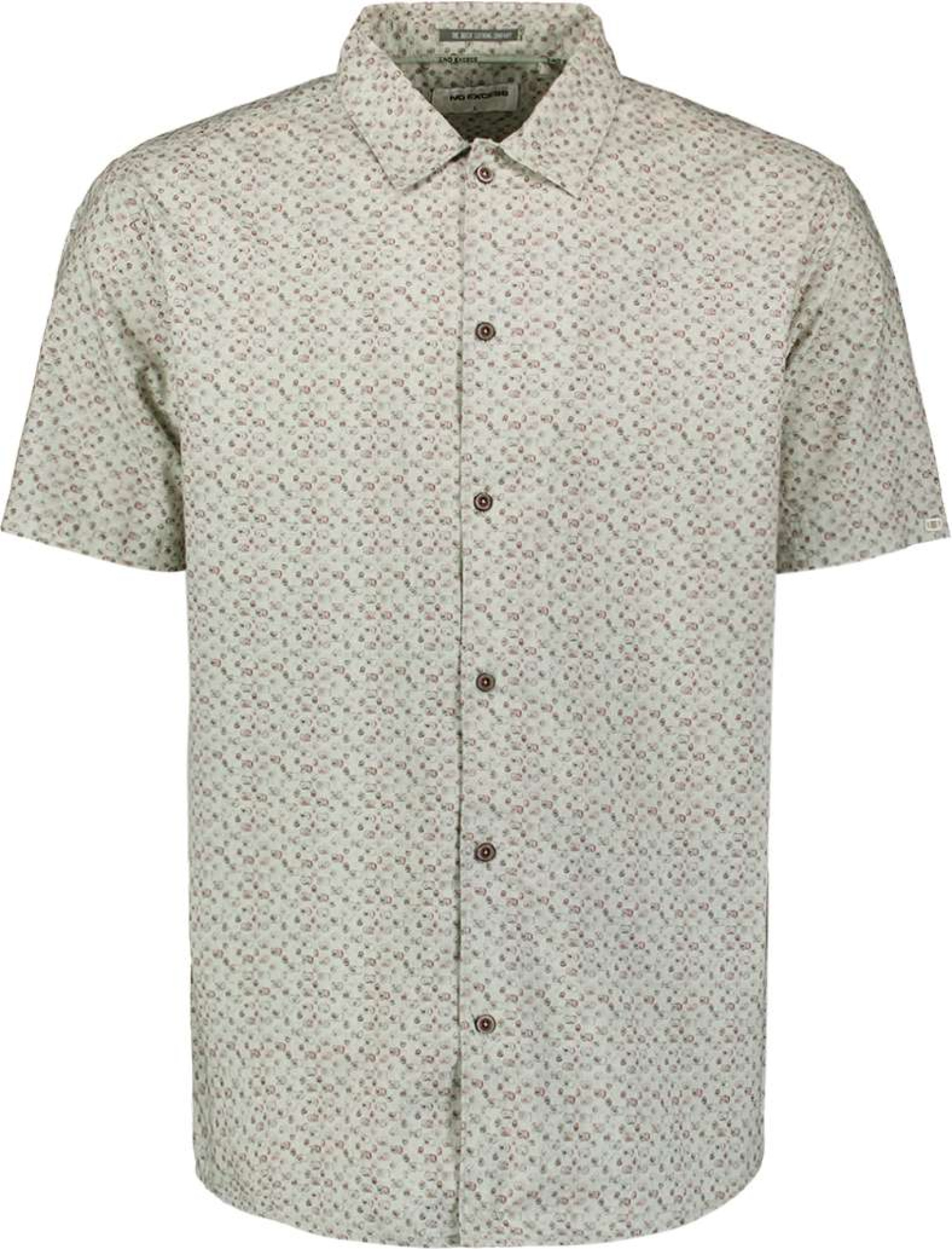 No Excess Shirt short sleeve allover printed mint