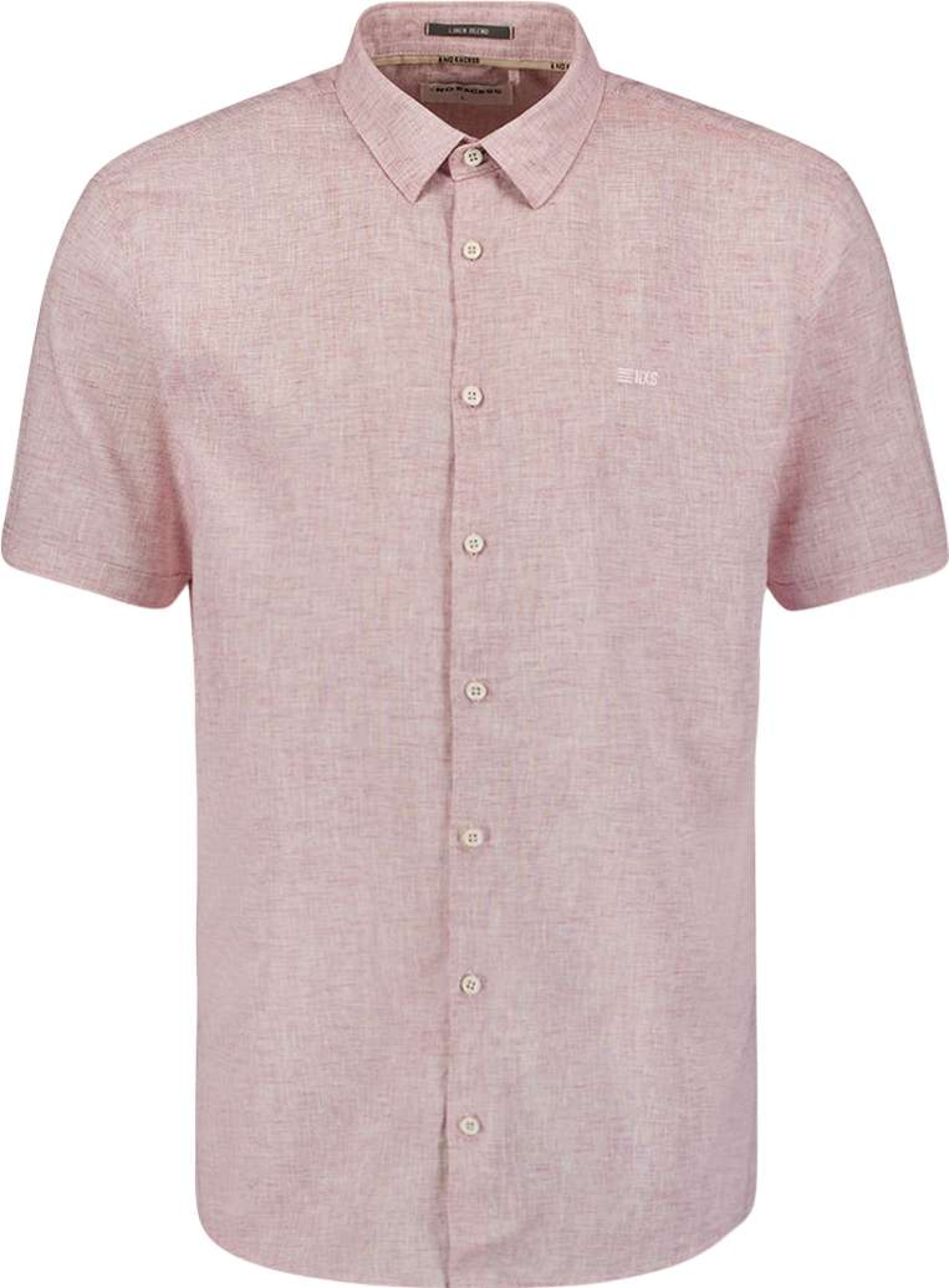 No Excess Shirt short sleeve 2 coloured melan mauve