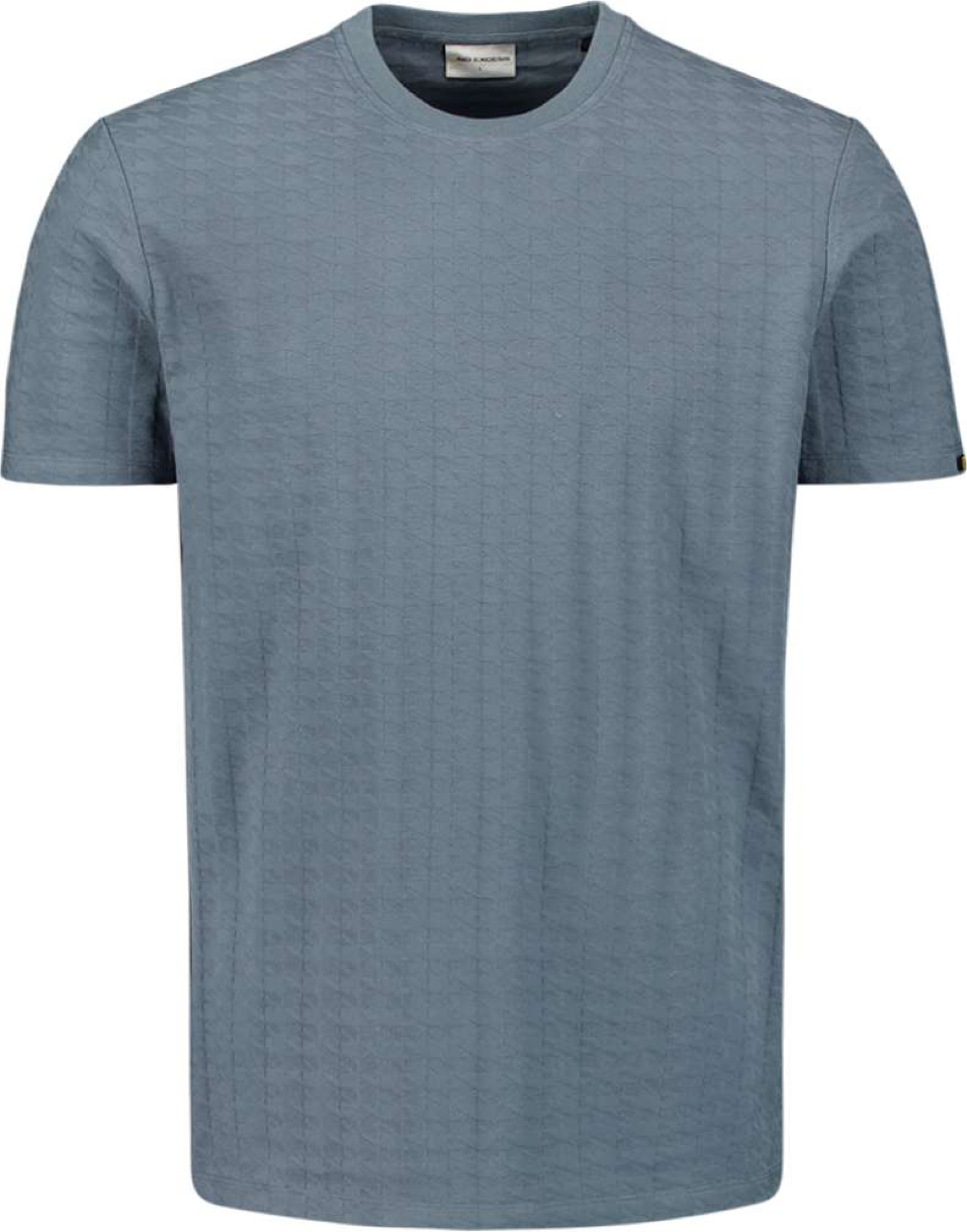 No Excess T-shirt crewneck solid relief jacqu washed blue