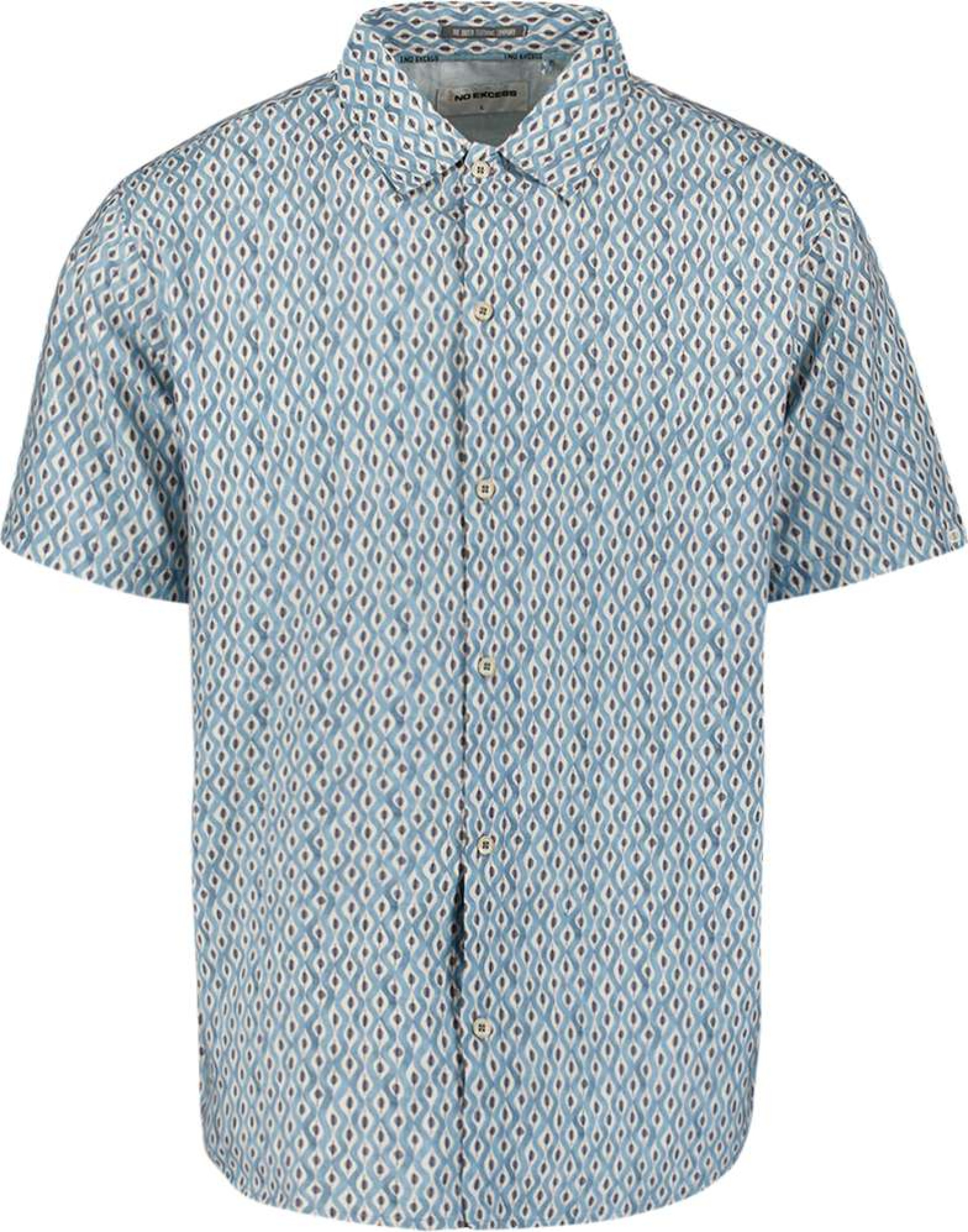 No Excess Shirt short sleeve allover printed sky