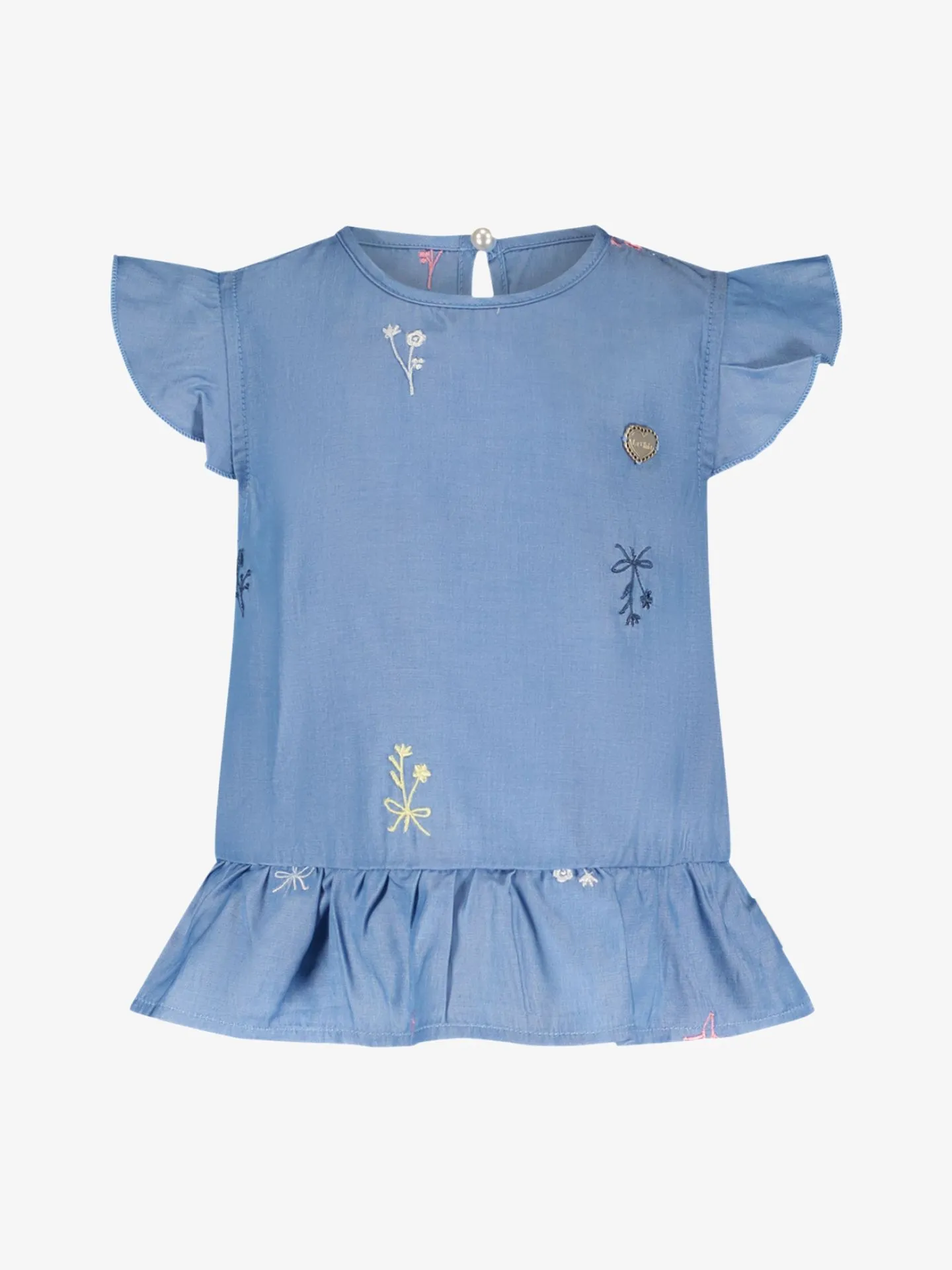 Le Chic Meisjes top eliny embro denim