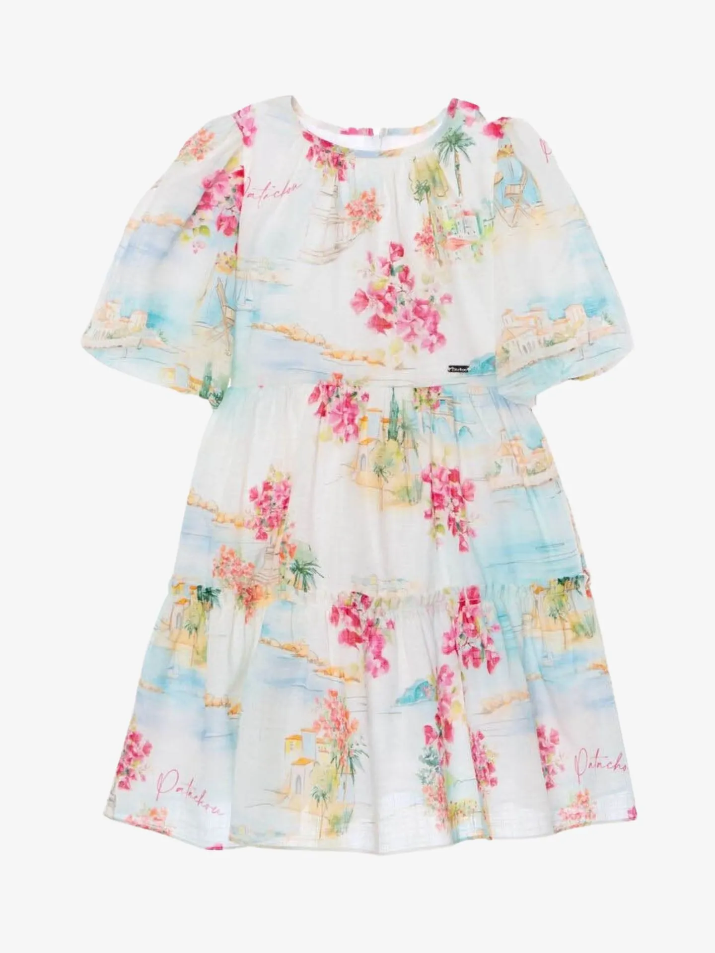 Patachou Meisjes jurk riviera print