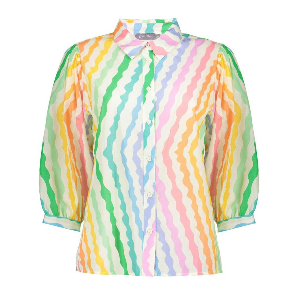 Geisha blouse 53467-20 10 off-white/yellow