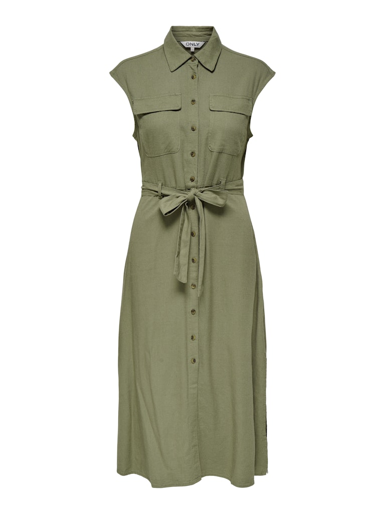 Only onllima s/l linen bl long belt dres 15348677 mermaid