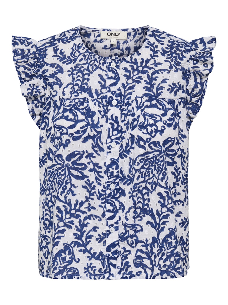 Only onlamanda chanee cap emb top wvn 15350007 estate blue