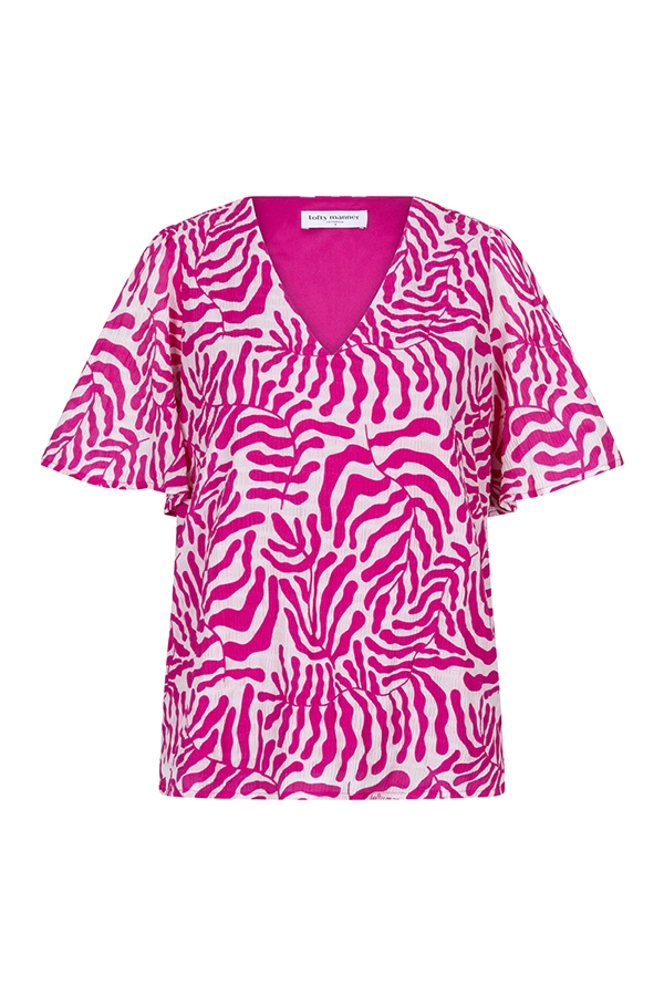 Lofty Manner blouse km qe01 blouse aisha 747 purple coral