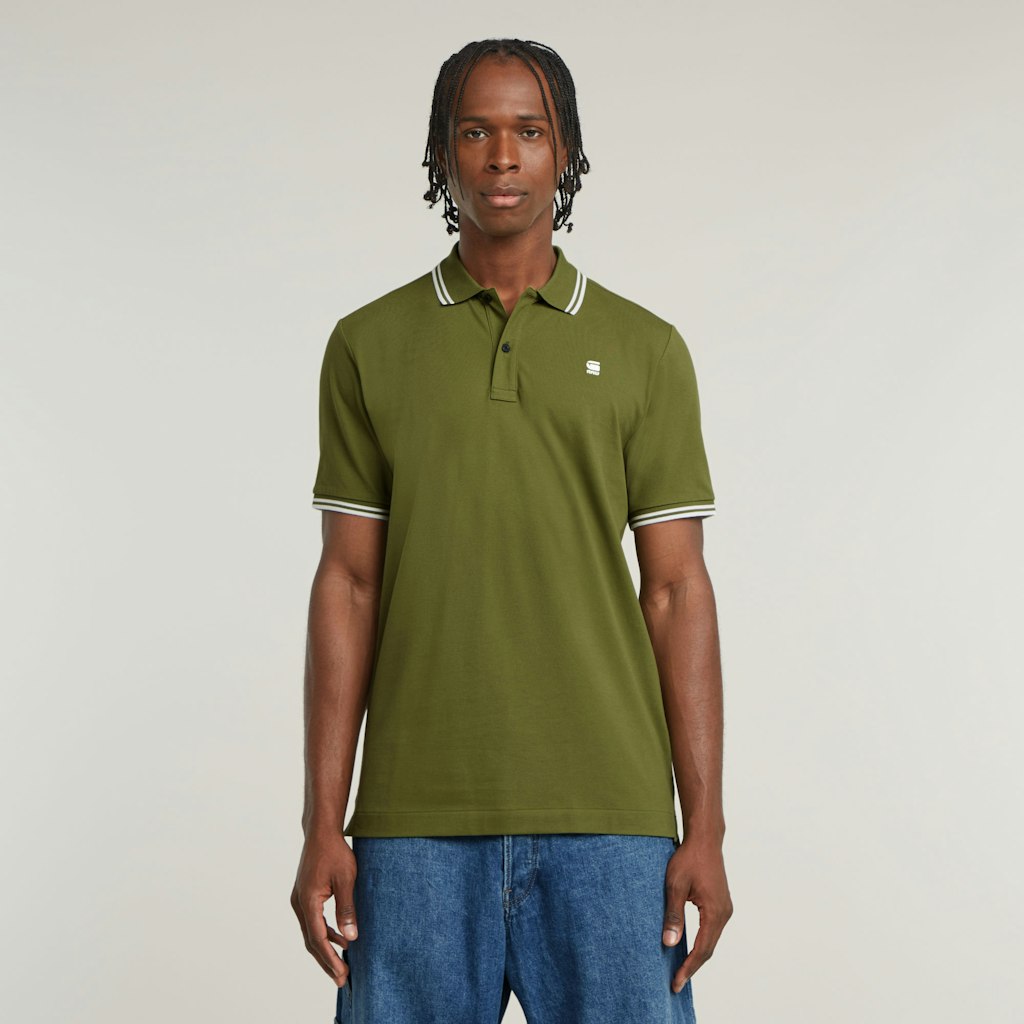G-Star dunda slim stripe polo d17127-5864 g985 mayfly