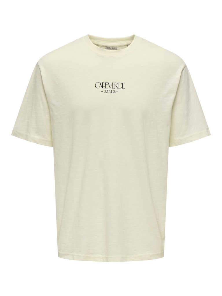 Only & Sons onsluis palm rlx ss tee cs 22035584 antique white