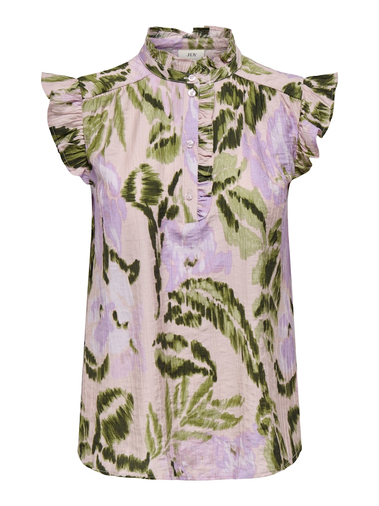 Jacqueline de Yong billy s/l frill top wvn 15350717 salsa rosa