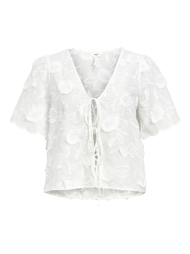 Object objmini re s/s v-neck top 139 23047079 white
