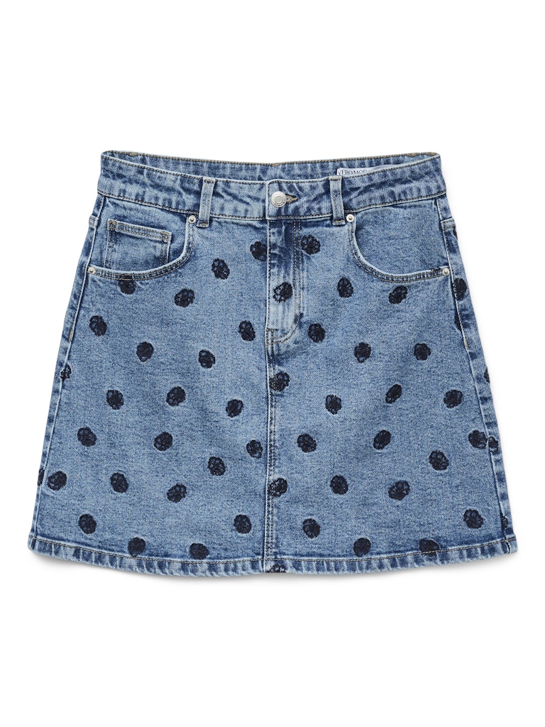 Vero Moda vmsolveig mr short dnm emb skirt vi 10330427 medium denim