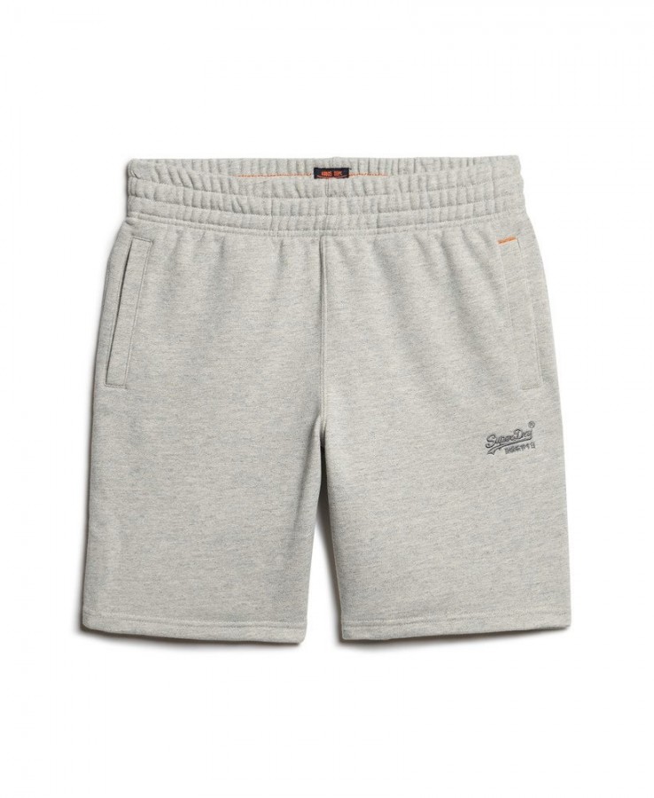 Superdry M7110427a jersey short d6v varsity grey grindle heren short