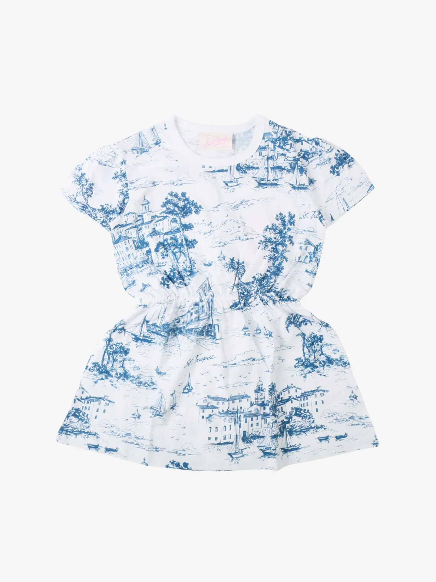 MC Saint Barth Meisjes jurk leila st tropez toile