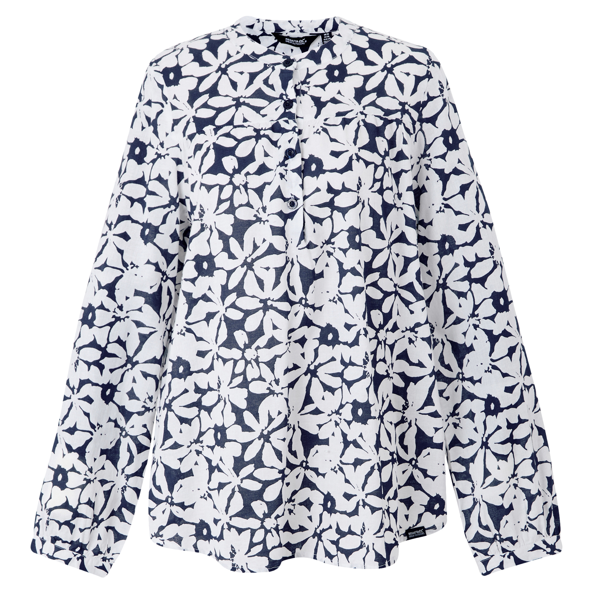 Regatta Dames natine large bloemig lichtgewicht shirt