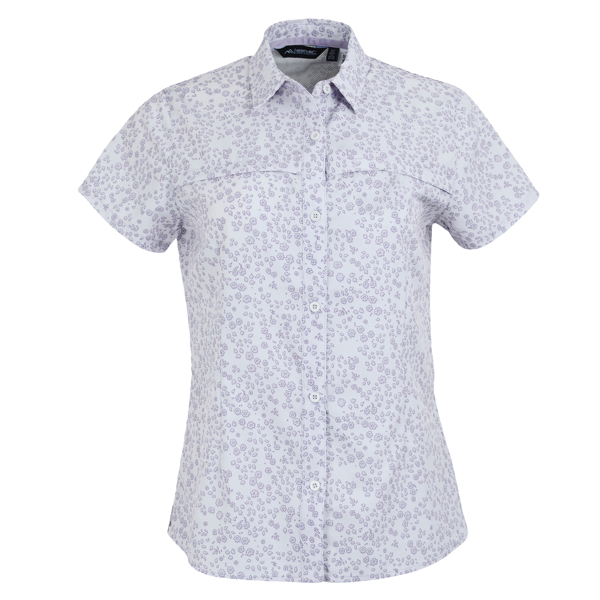 Regatta Dames travel meadow bloemen packaway shirt met korte mouw
