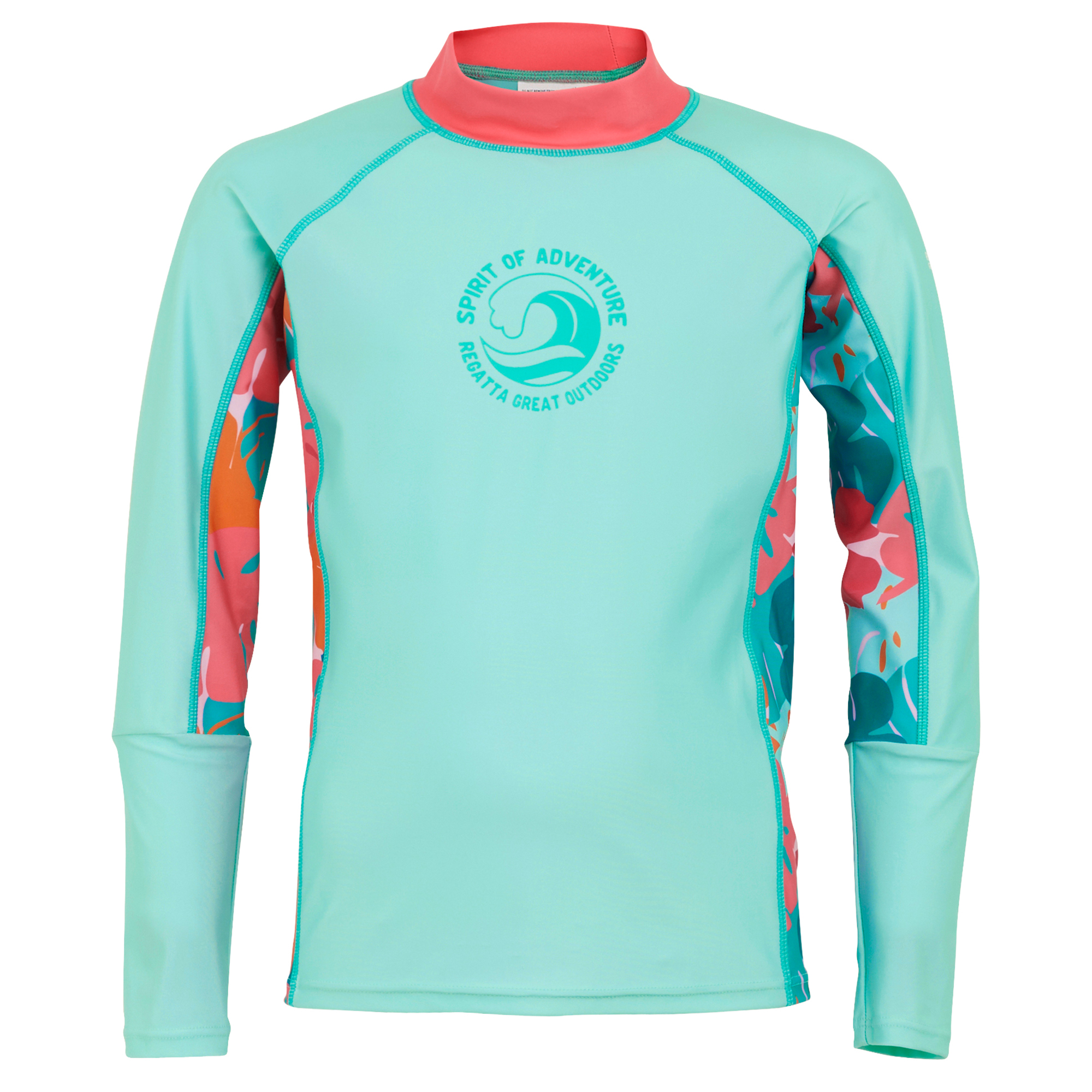 Regatta Kinderen/kids hoku ii tropical leaves zwemtop