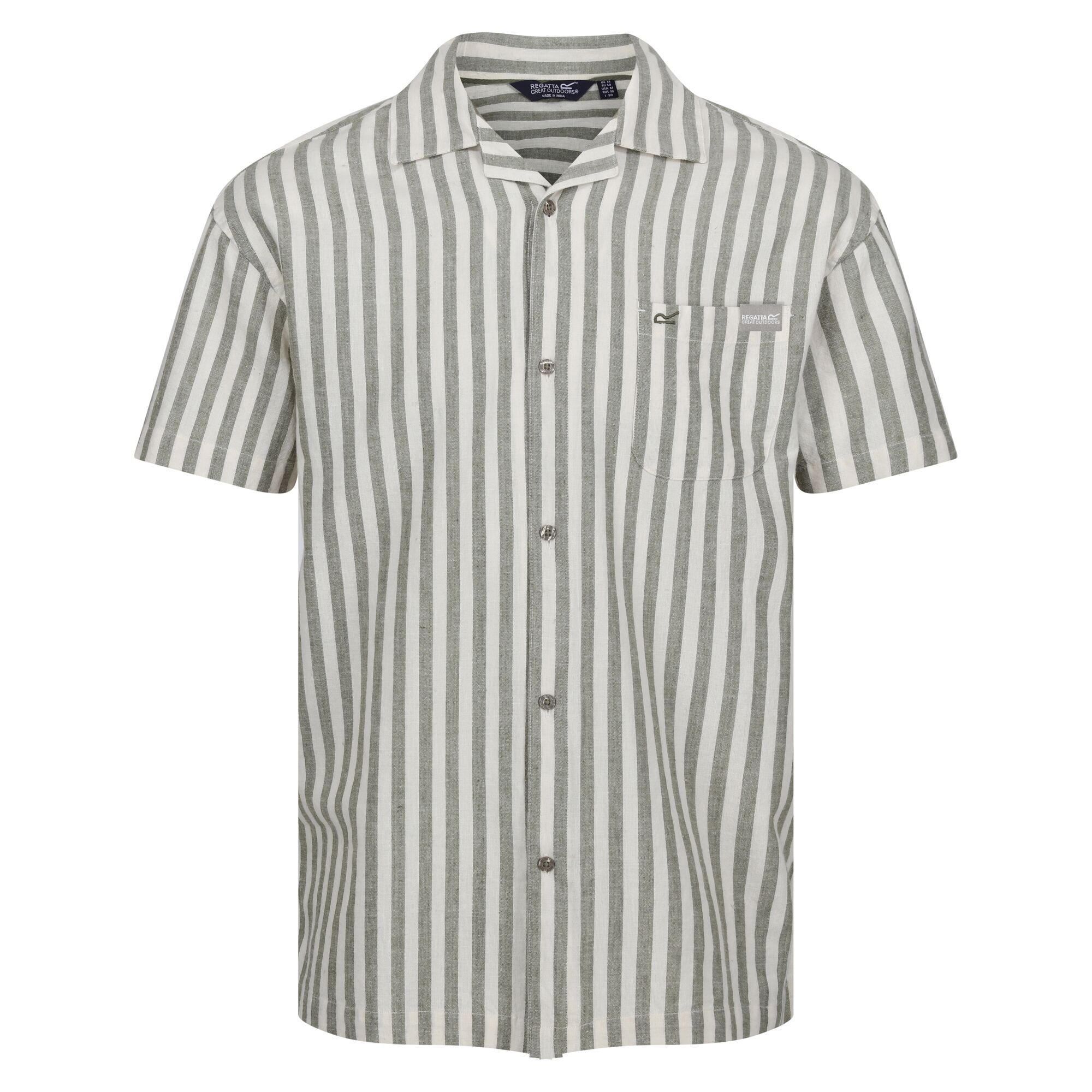 Regatta Heren shorebay ii gestreept shirt met korte mouwen
