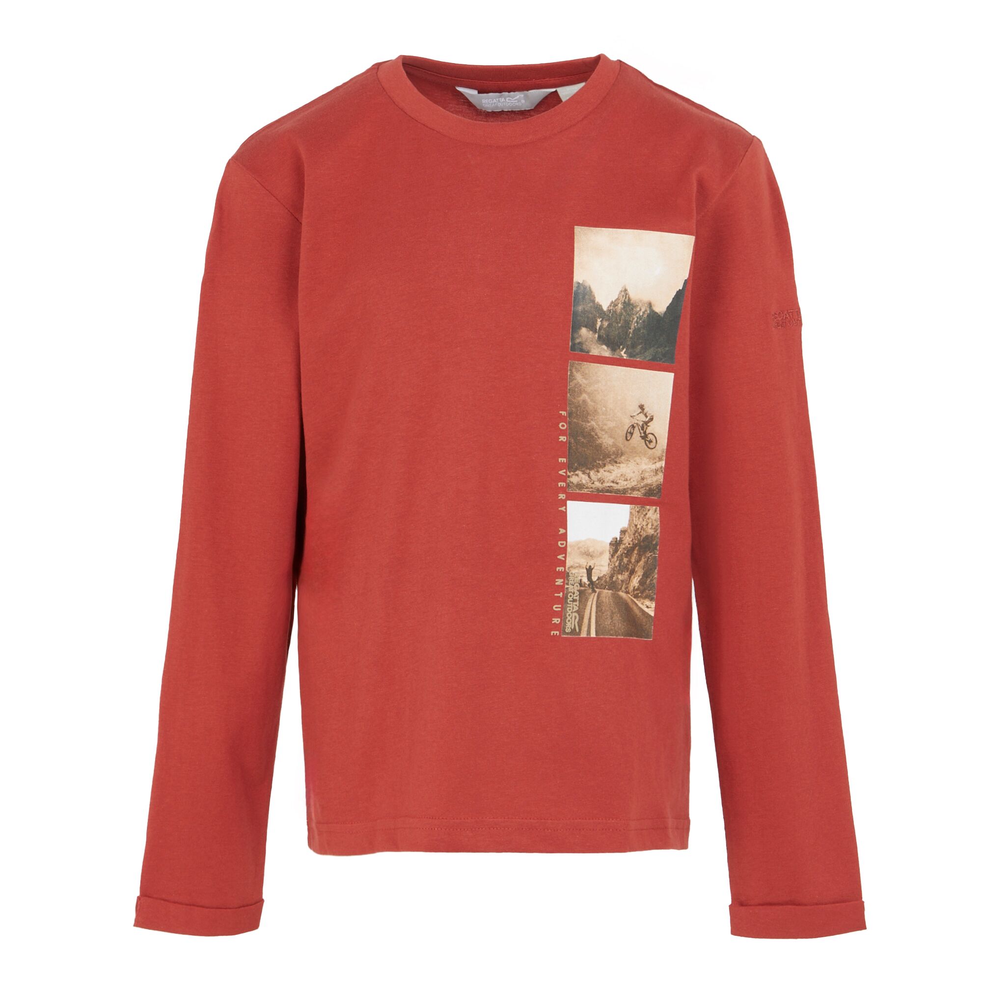 Regatta Kinderen/kinderen wenbie iii foto split t-shirt met lange mouwen