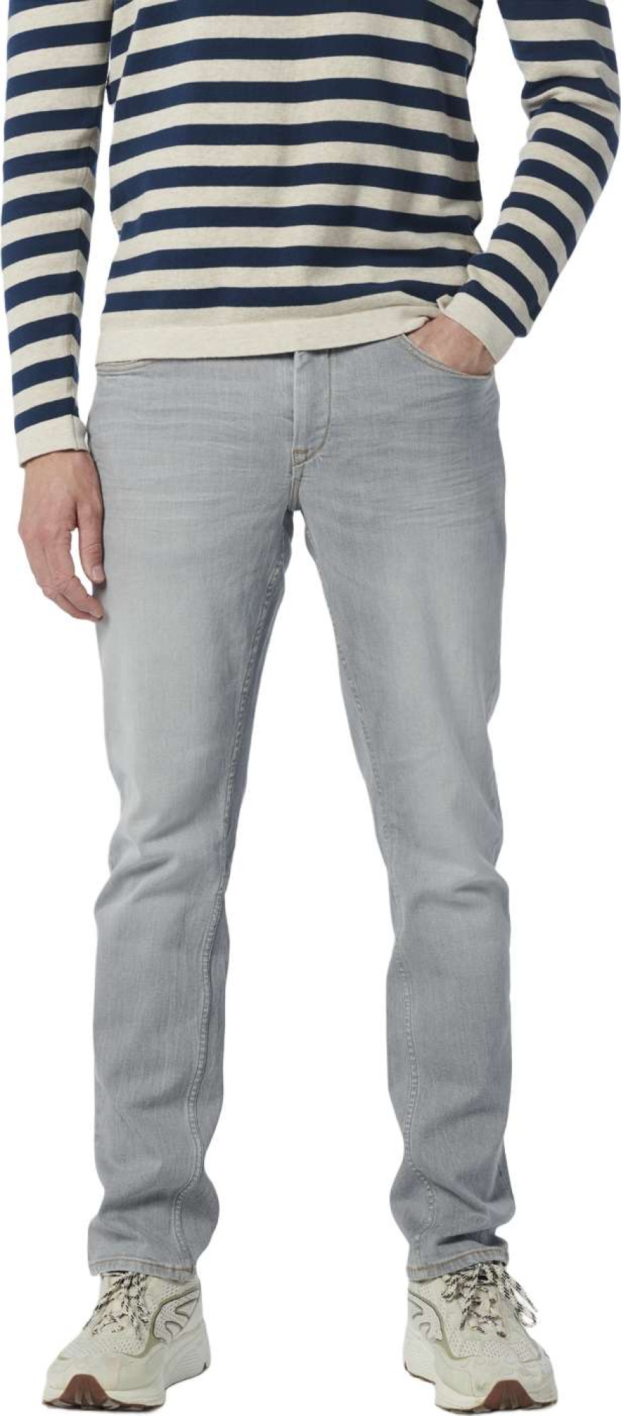 No Excess Denim, regular 711, light grey, str light grey den