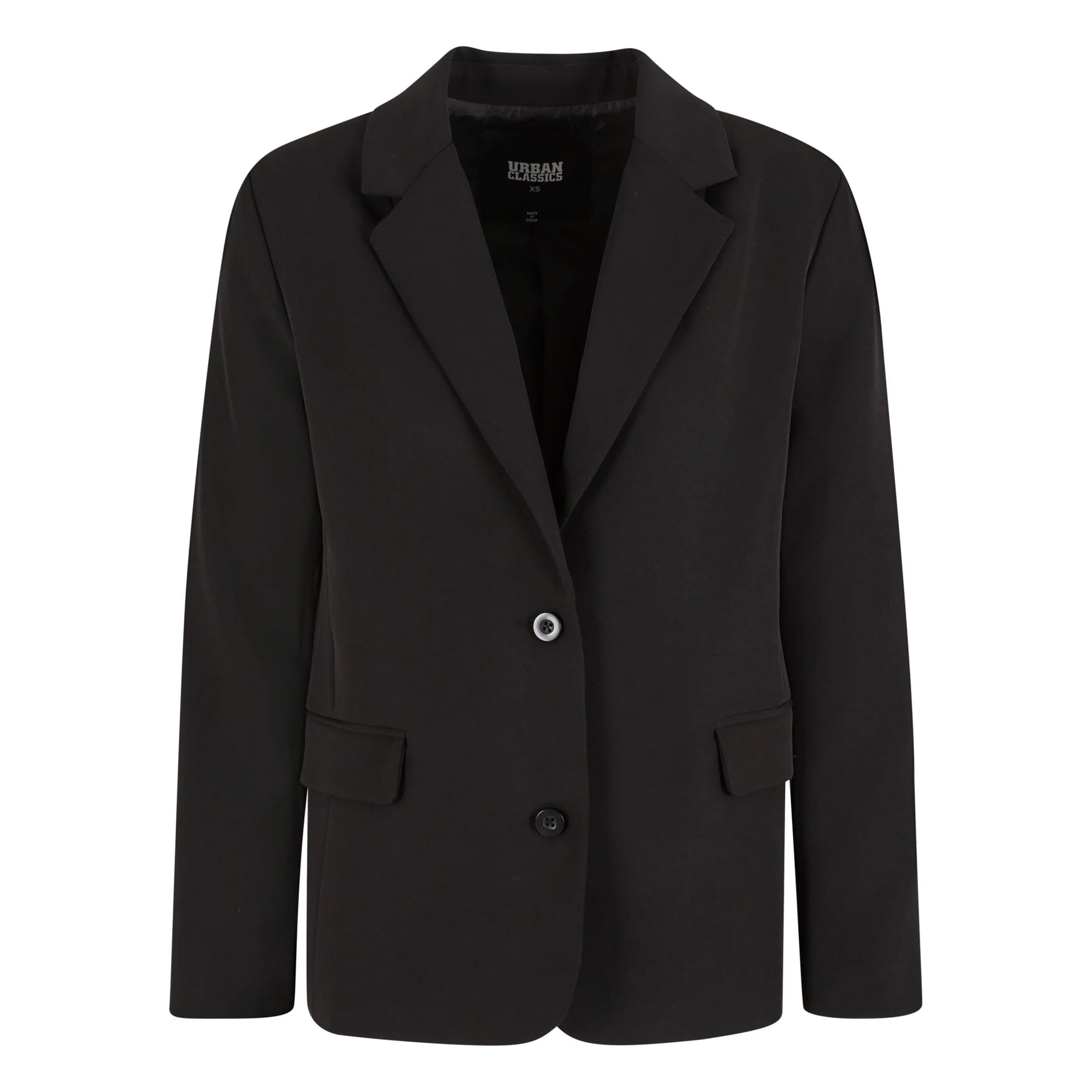 Urban Classics Dames single-breasted lange blazer