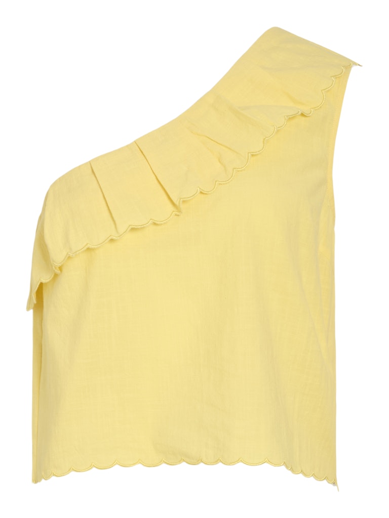 Vila vifernanda one shoulder top 14106924 pale banana