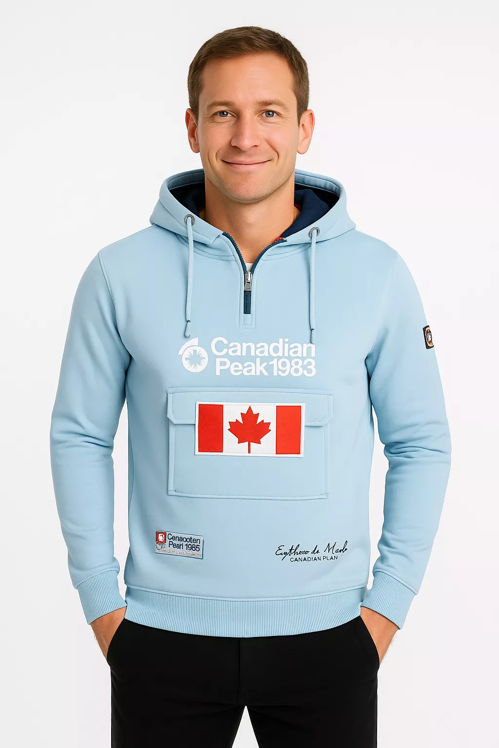 Canadian Peak heren anorak trui galapagos sky blue