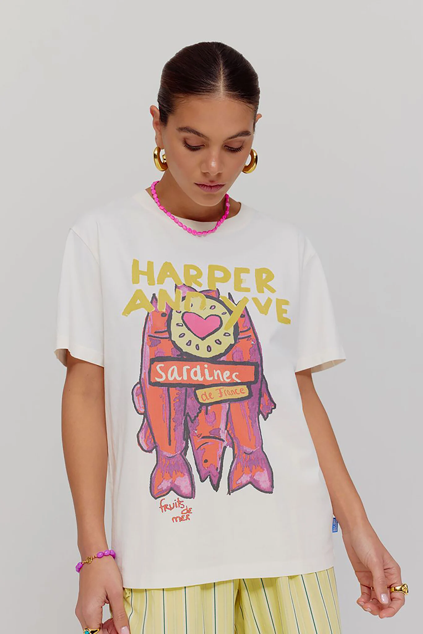 Harper & Yve Hs25y308 sardines t-shirt
