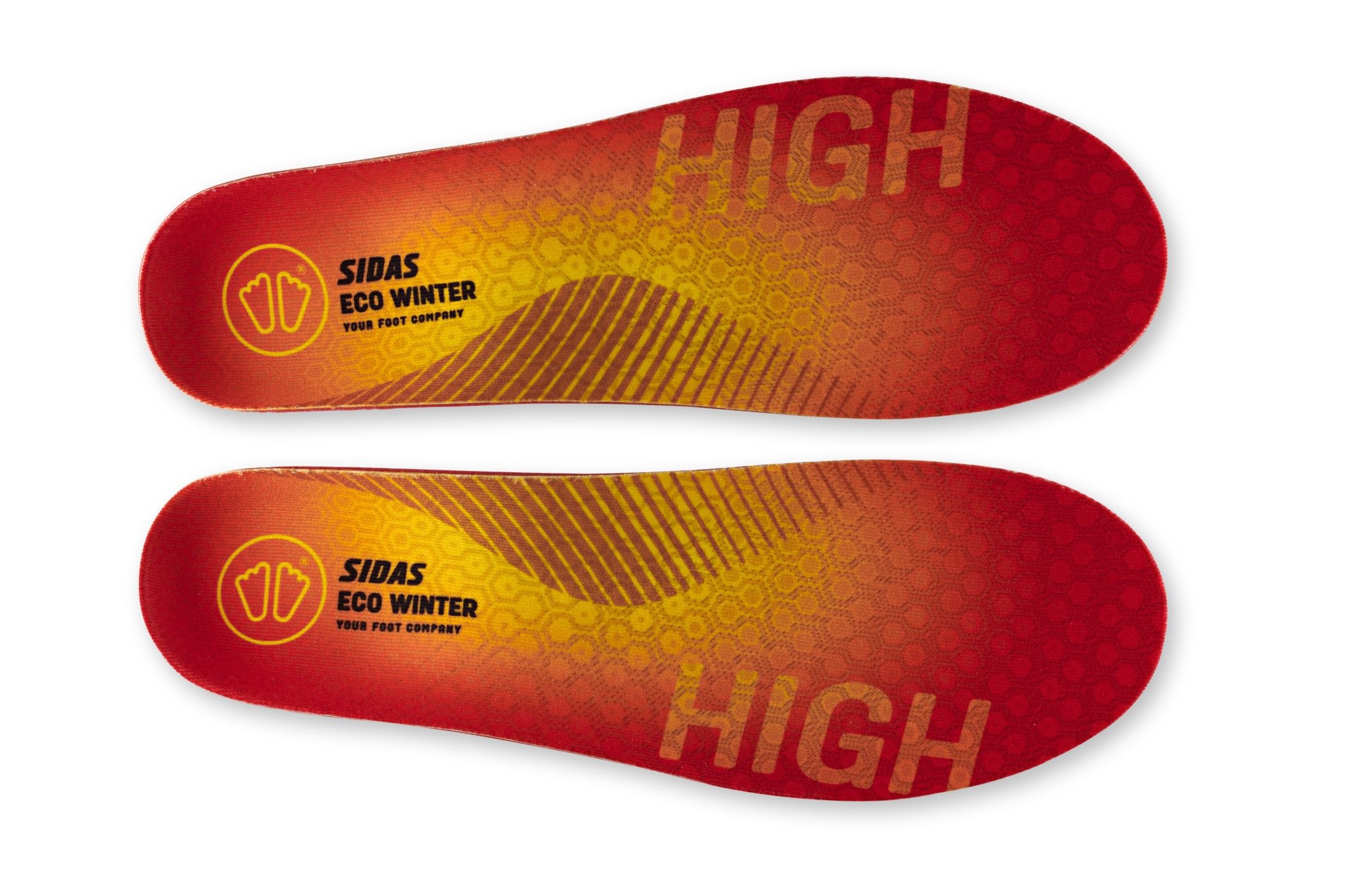 Sidas 3 feet eco winter high neutra inlegzolen geel-multicolour
