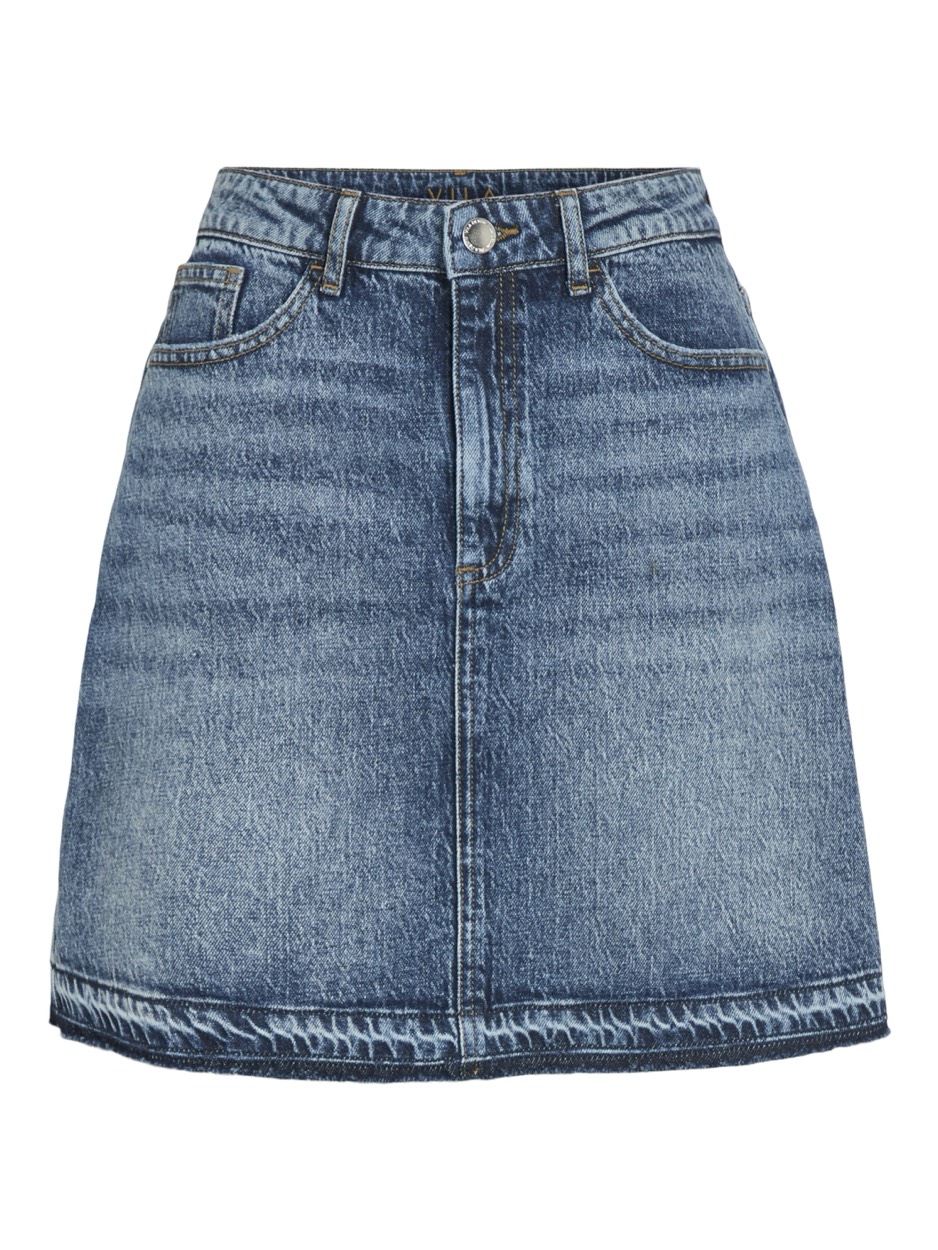 Vila Vijaf hw short skirt mbd blue denim