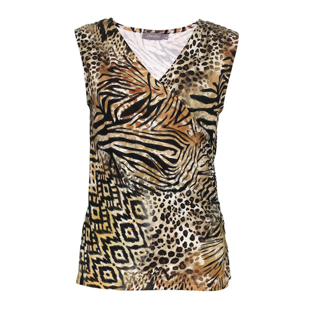 Geisha 52450-60 puck top cross over jersey aop