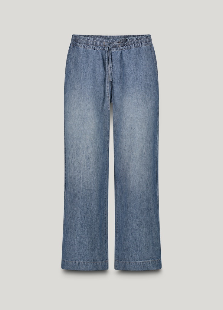 Summum 4s2791-5188 palazzo pants linen cotton denim