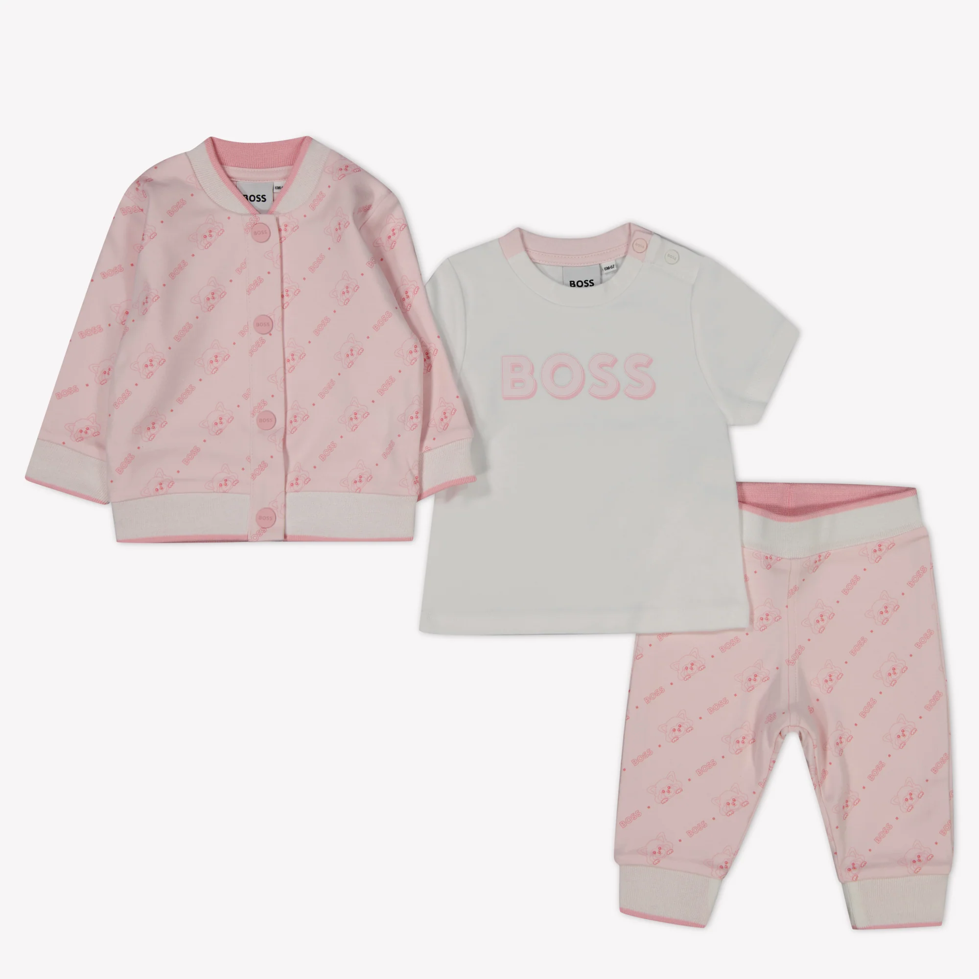 Hugo Boss Baby meisjes joggingpak in