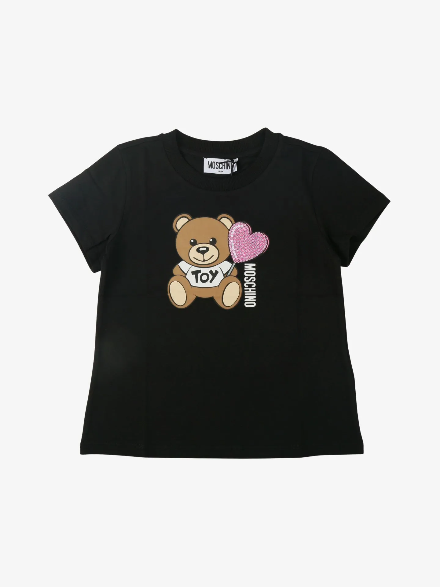 Moschino Meisjes t-shirt beer zwart