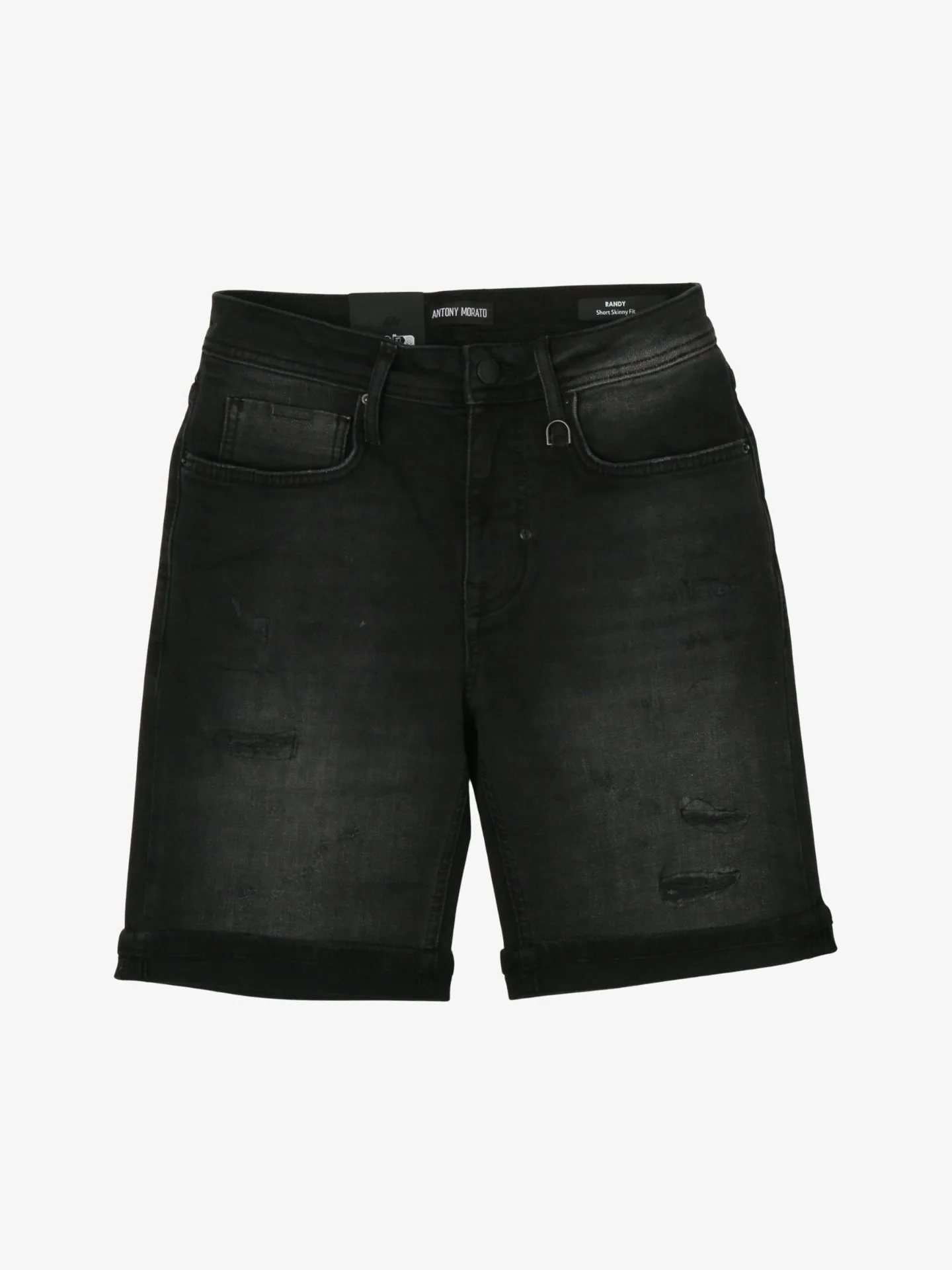 Antony Morato Heren short randy skinny fit black denim