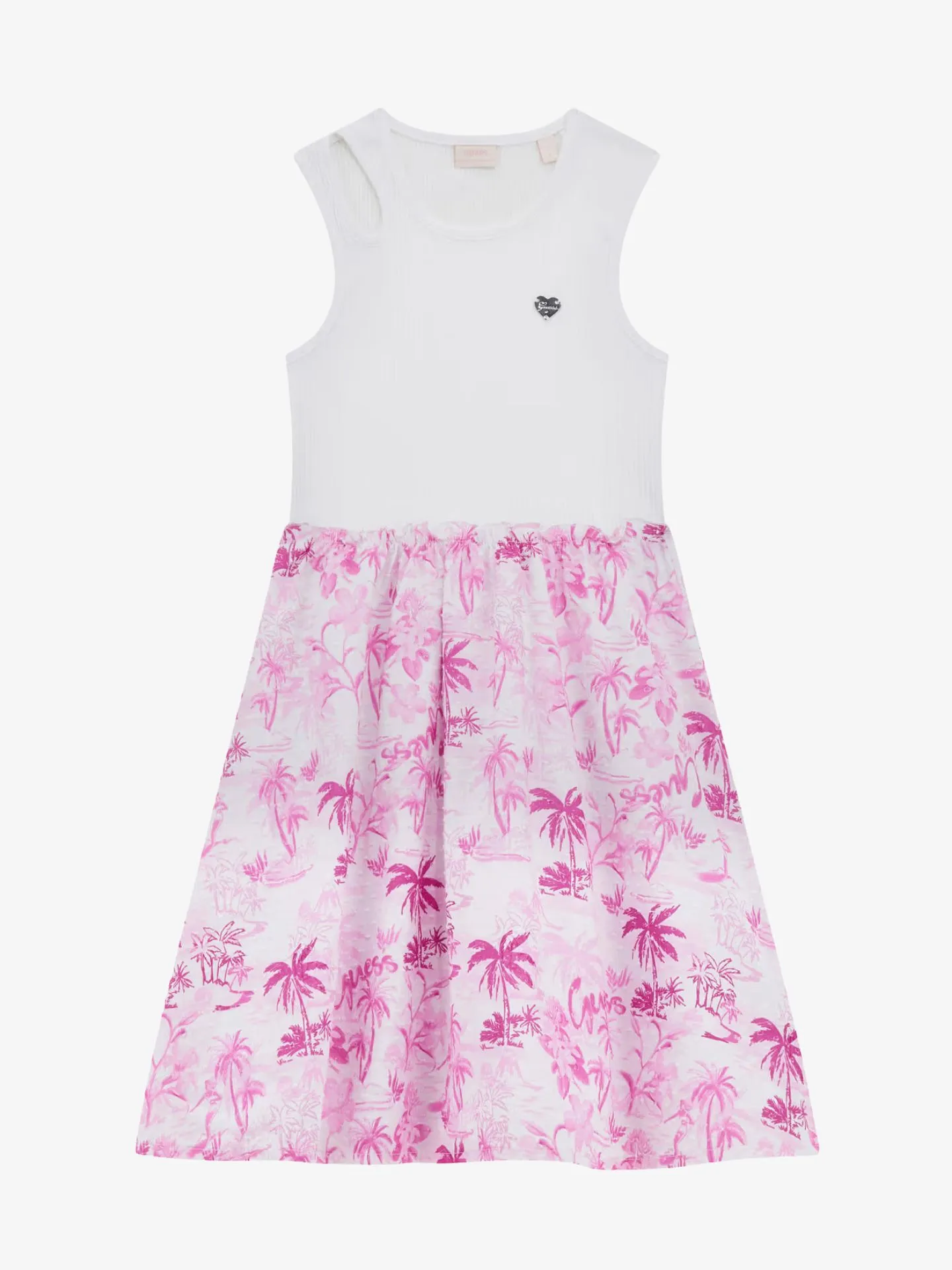 Guess Meisjes jurk mixed fabric