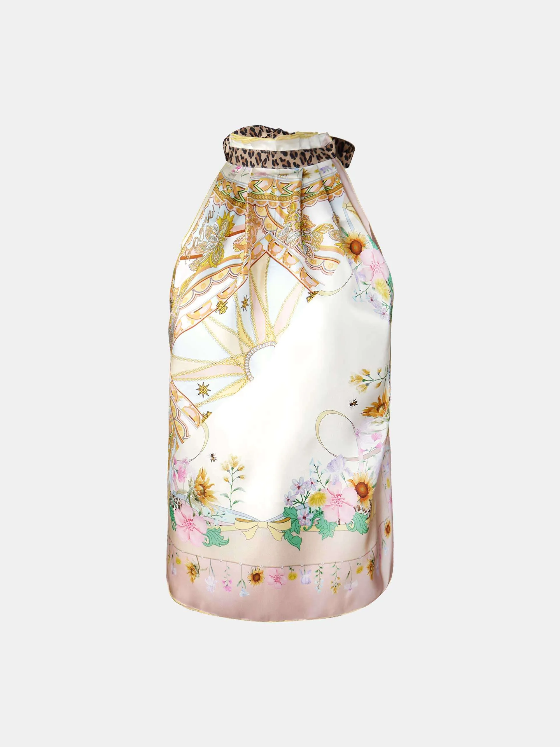 Mucho Gusto  top burano zonnebloem ster print