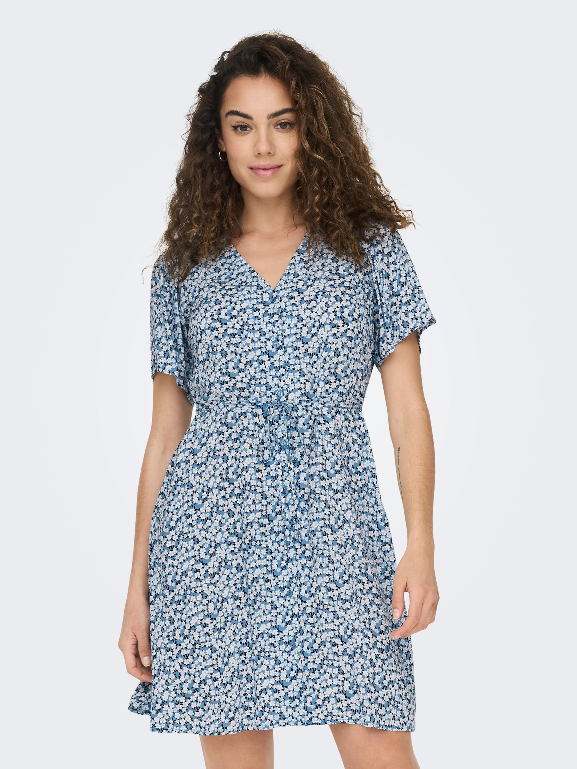 Only Onlevida s/s short dress wvn noos