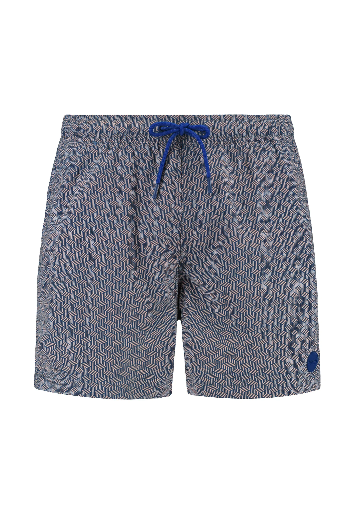 Shiwi Heren zwemshort nate 5″ geometrische print oranje/blauw