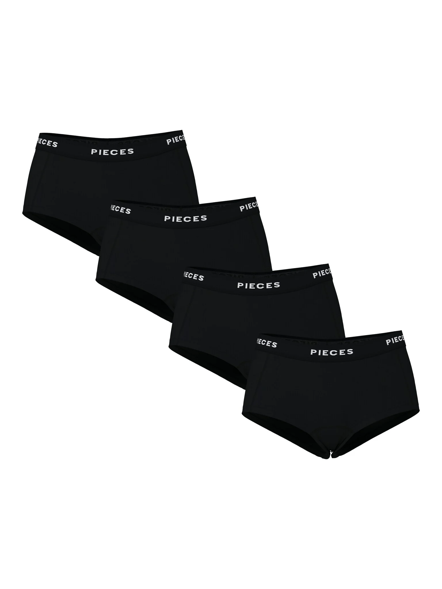 Pieces Dames hipster pclogo 4-pack