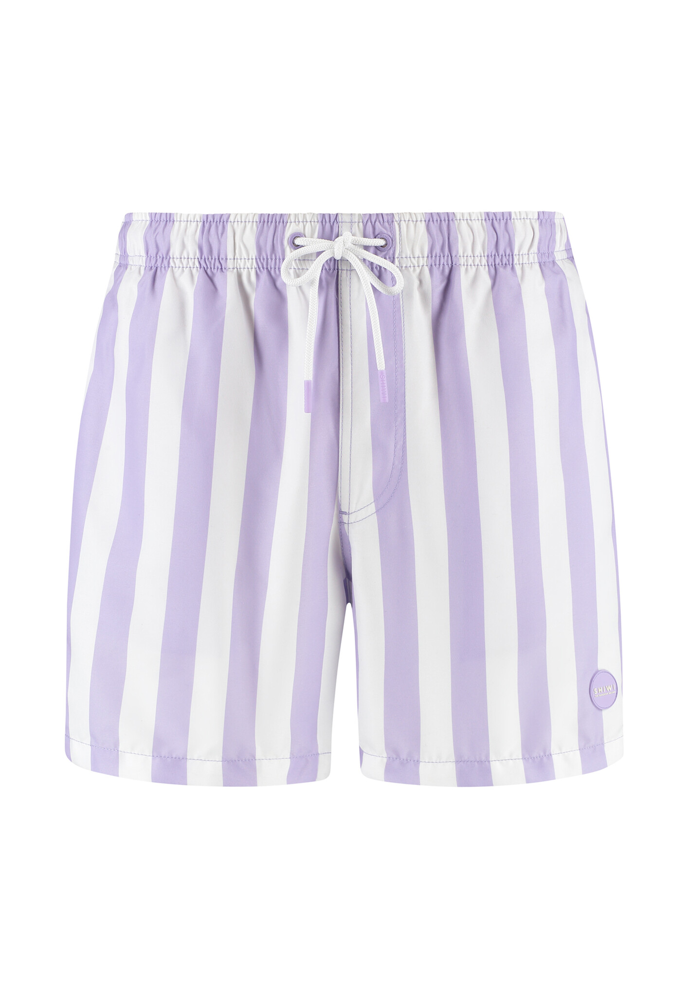 Shiwi Heren zwemshort broad stripe paars/wit