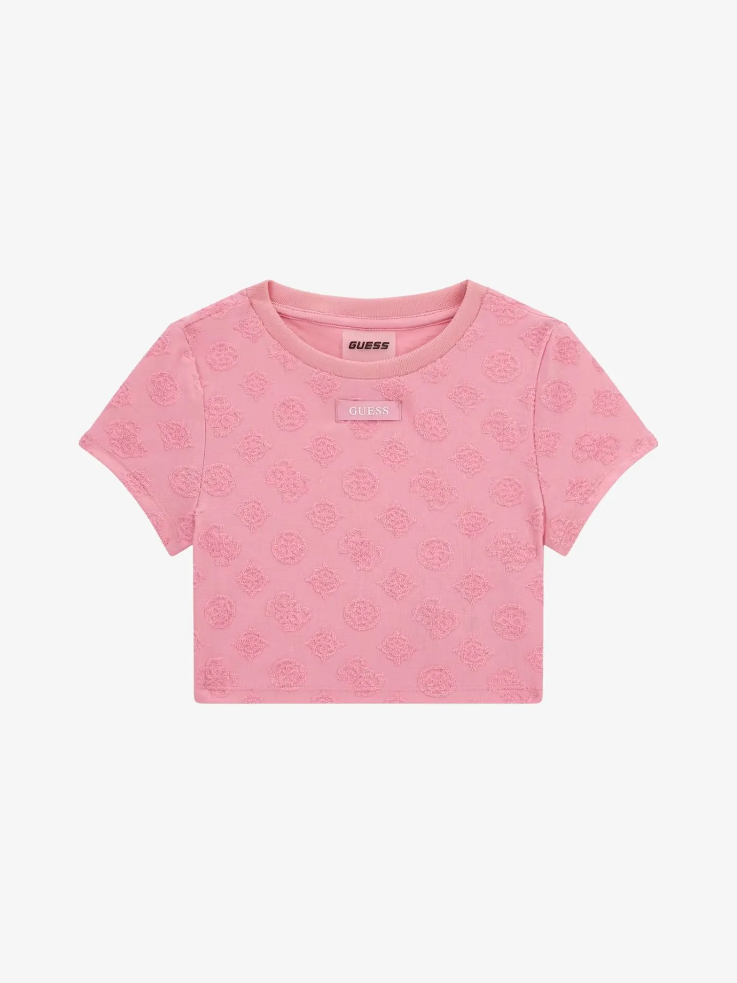 Guess Meisjes t-shirt peony jacquard pink