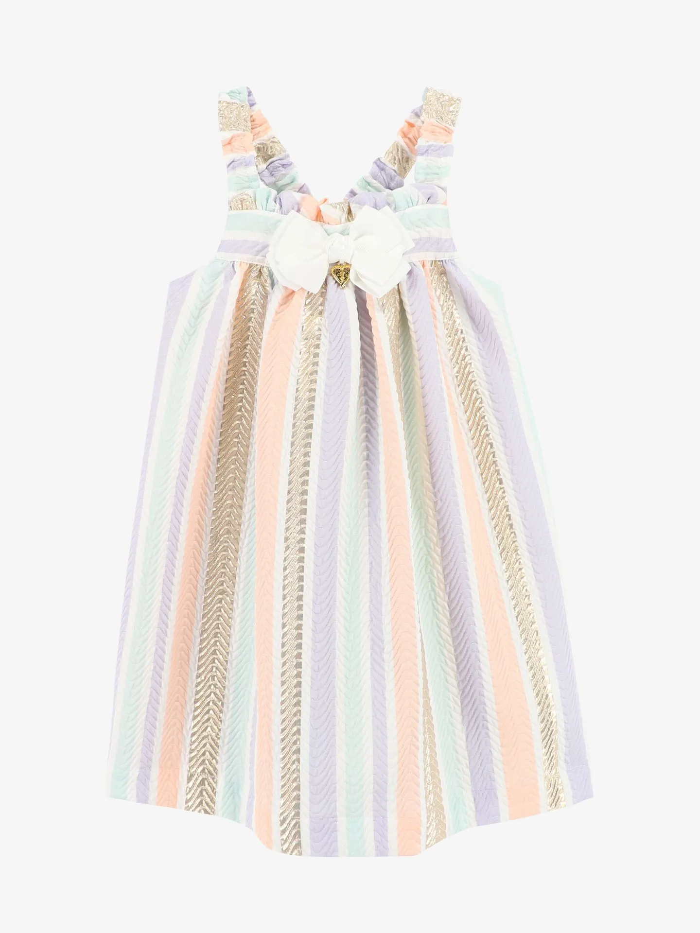 Angels Face Meisjes jurk ocean stripe jacquard